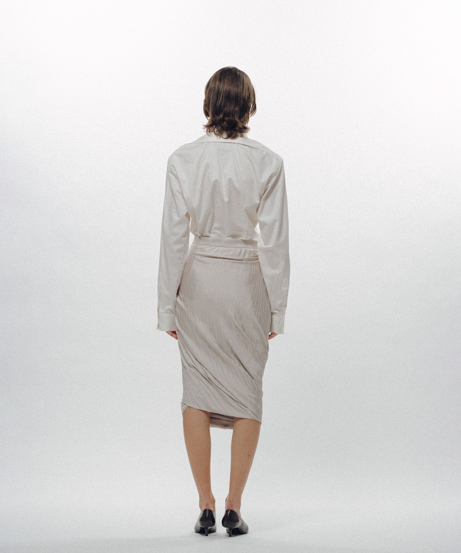 Rolled-In Collar Shirt