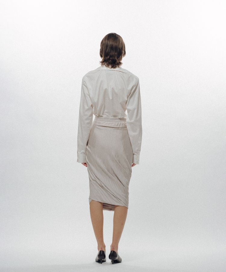 Rolled-In Collar Shirt