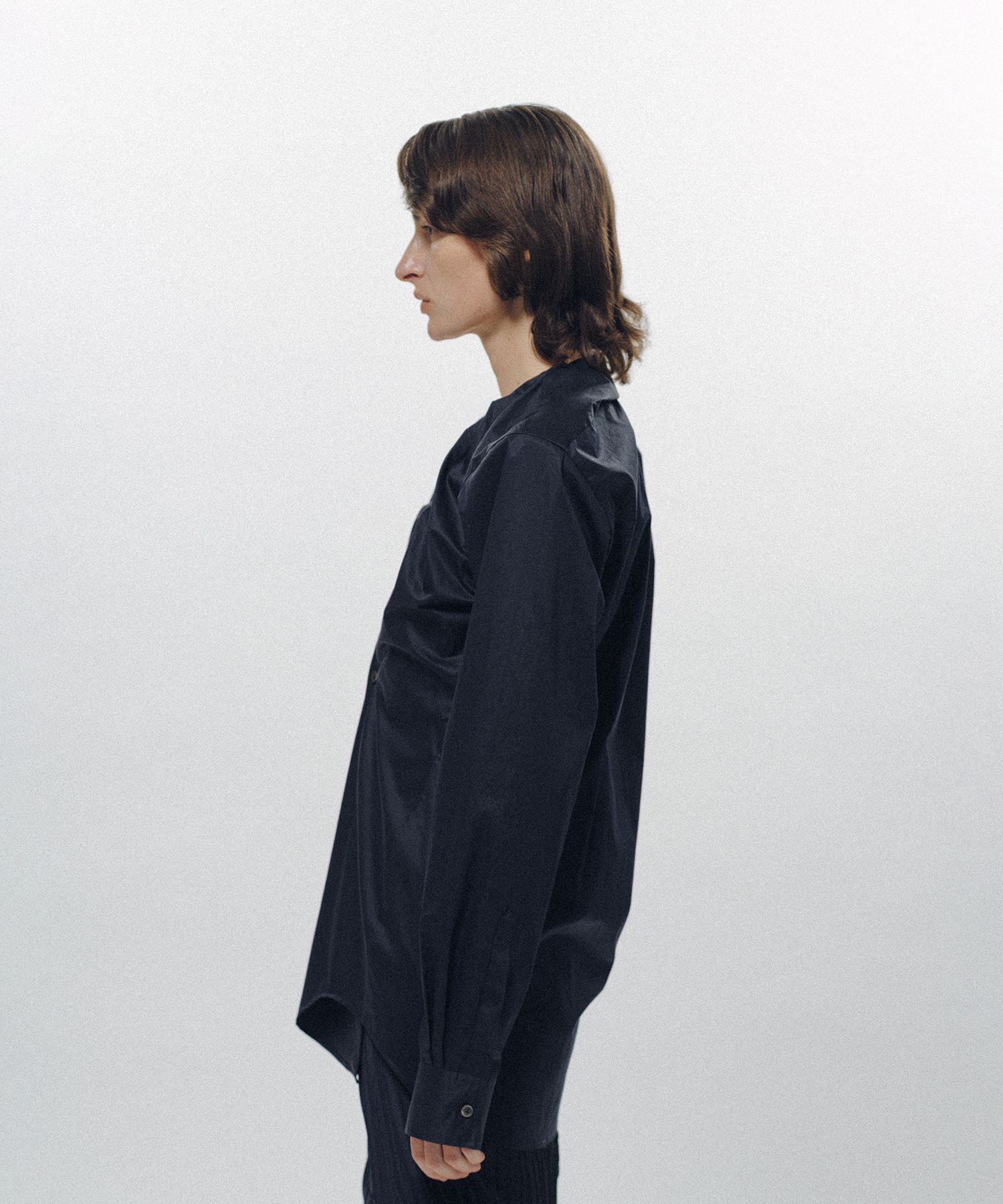 Rolled-In Collar Shirt