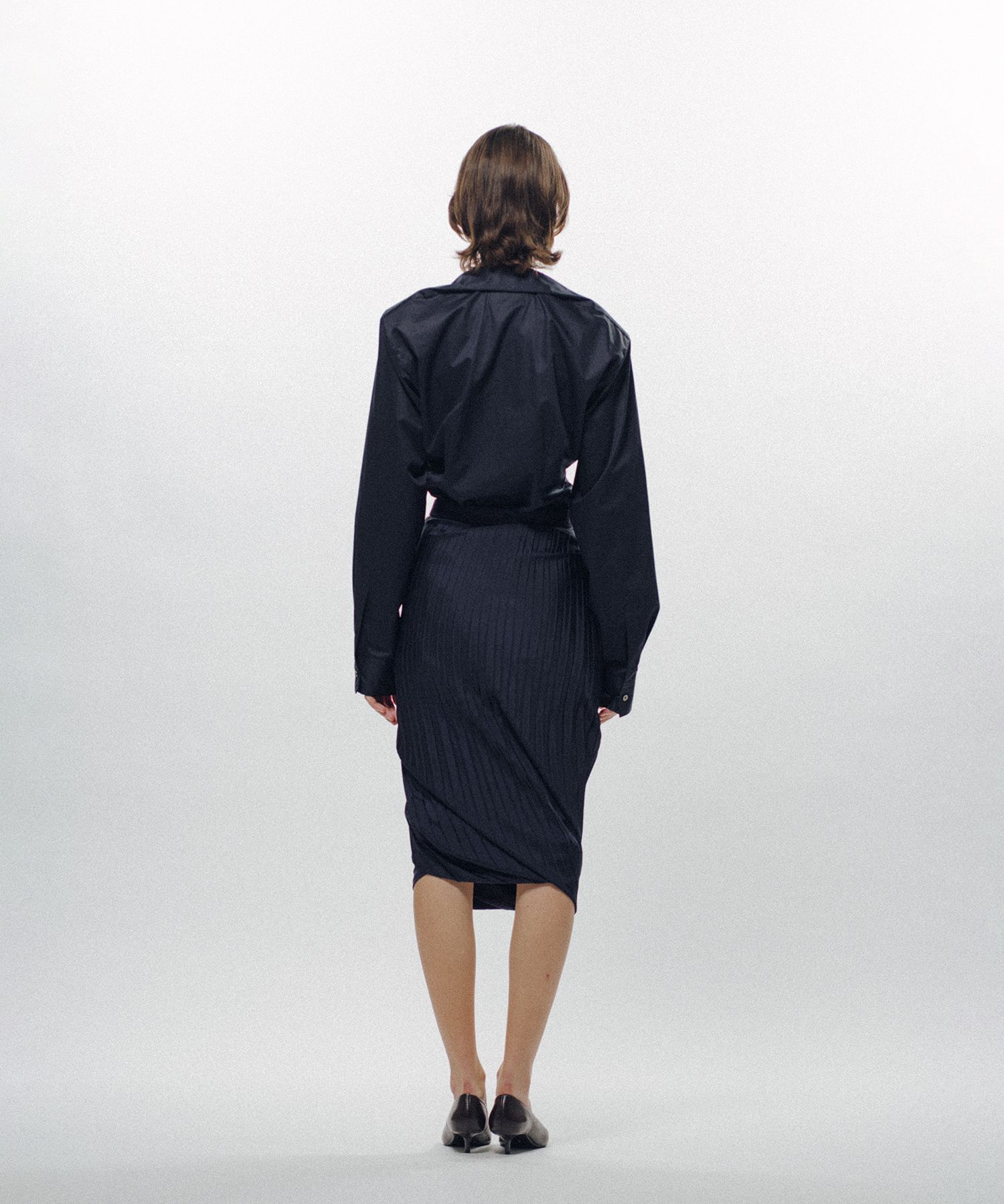 Rolled-In Collar Shirt