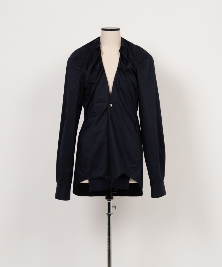 Rolled-In Collar Shirt