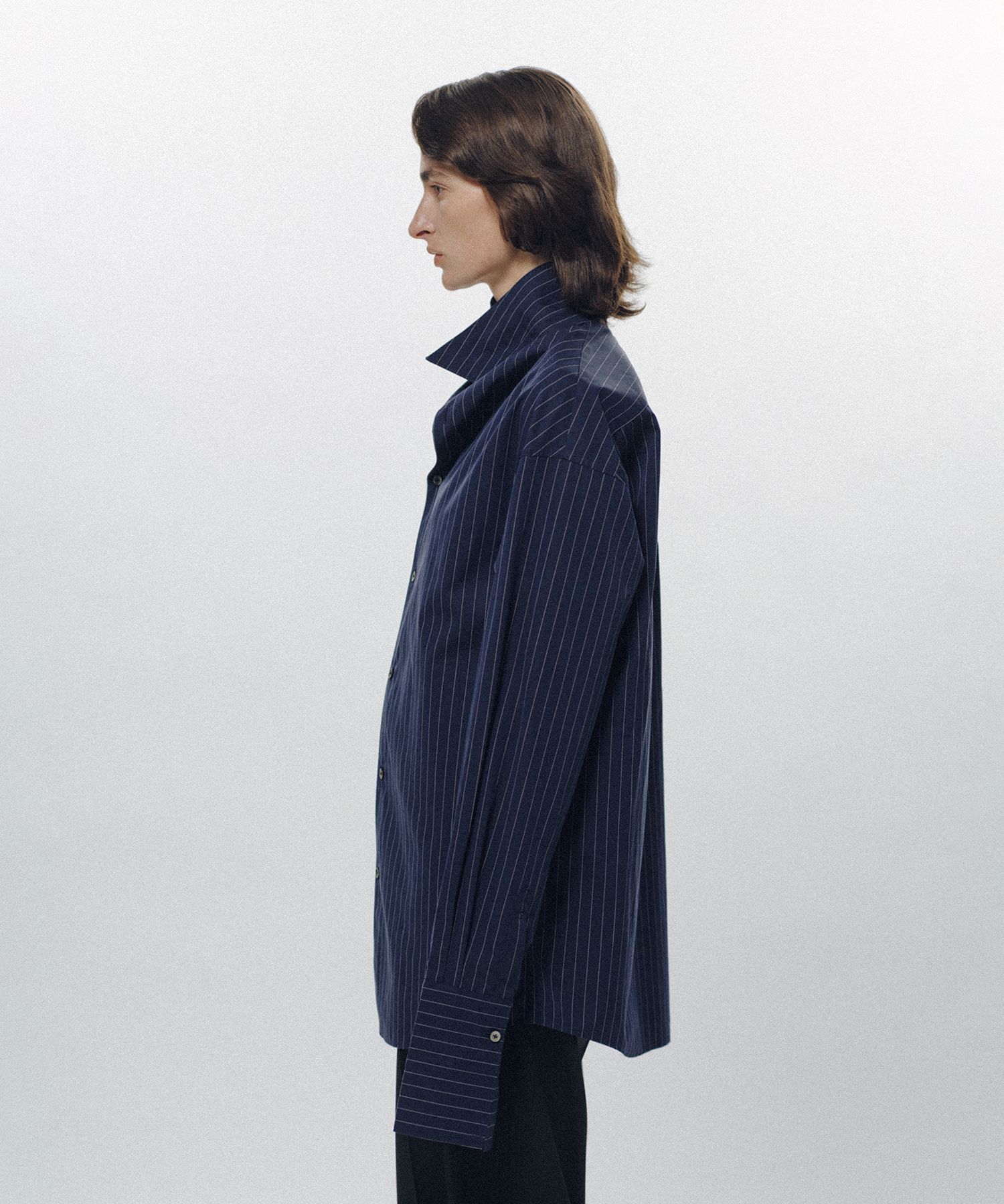 Delicate Upright Collar Shirt