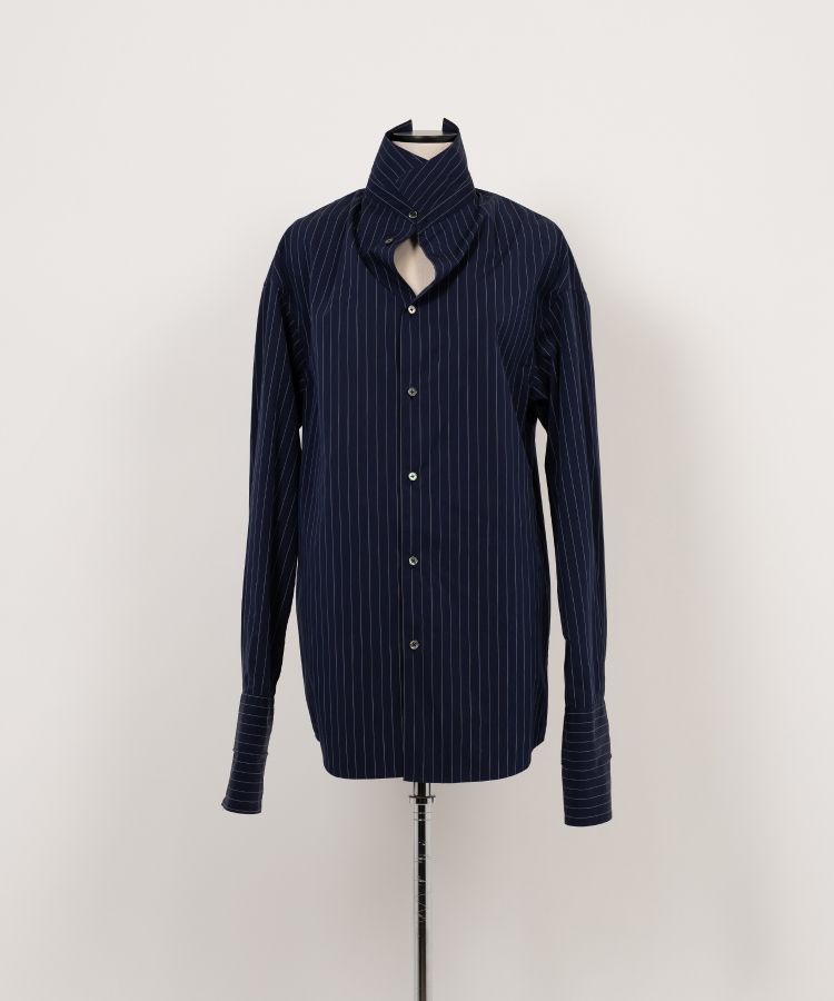Delicate Upright Collar Shirt