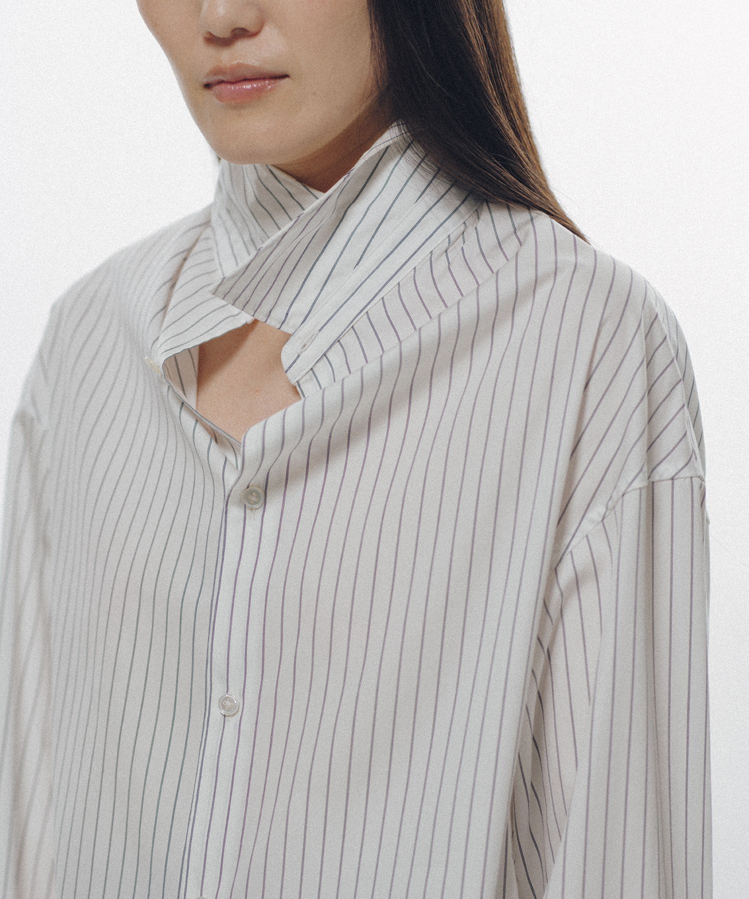 Delicate Upright Collar Shirt