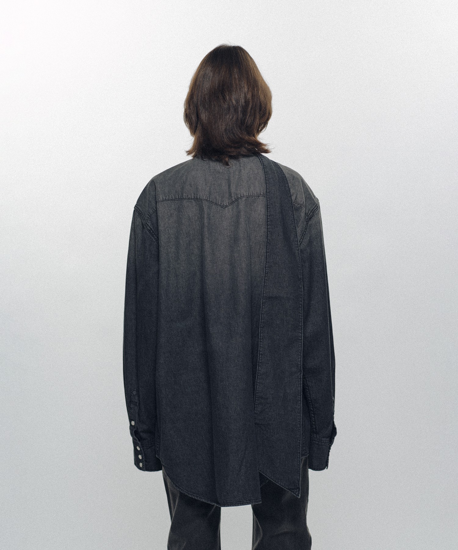 Oversized Long Collar Shirt