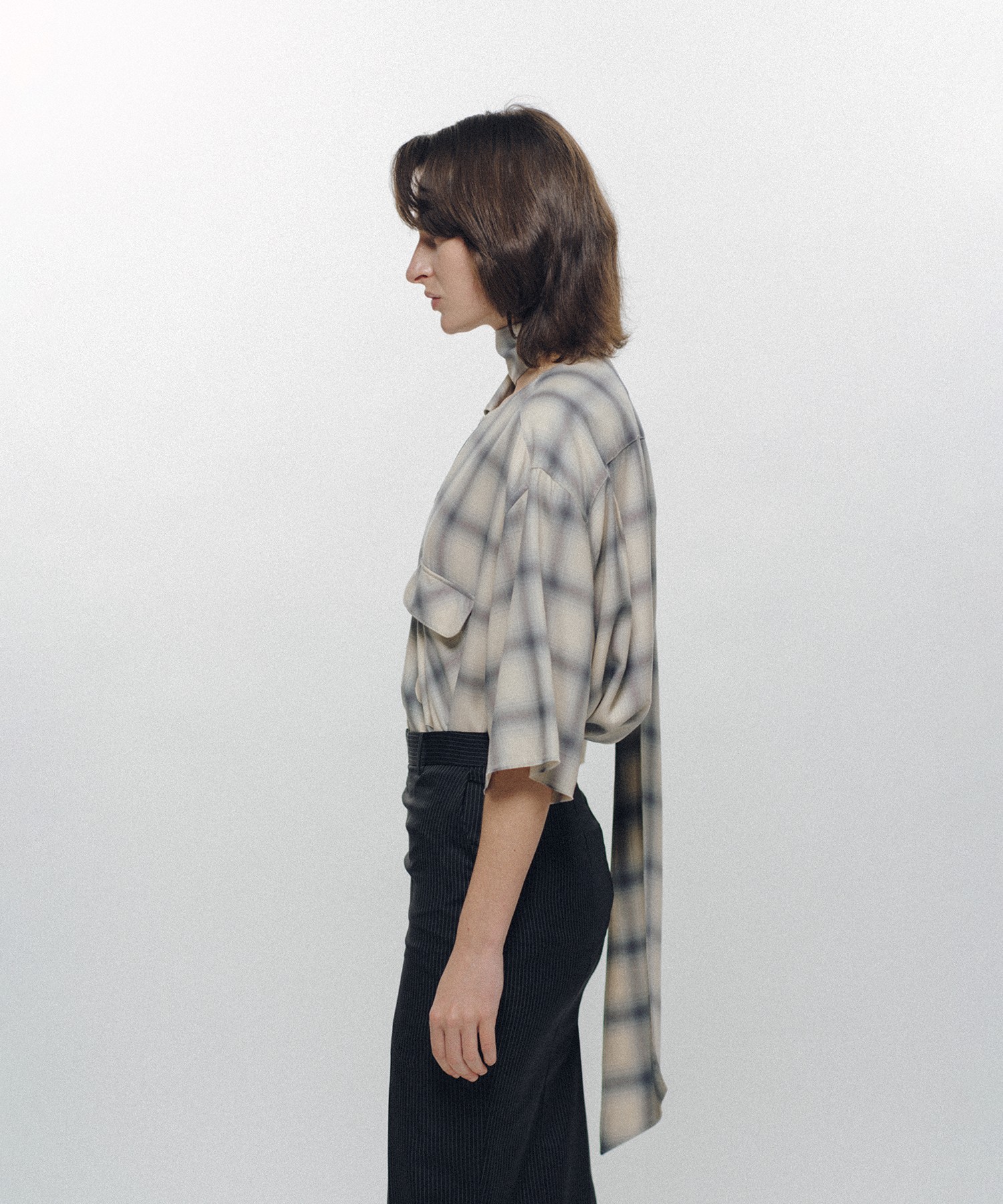 Imitation Long Collar Shirt