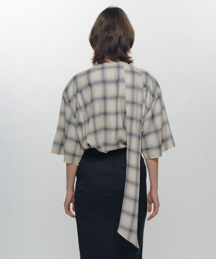 Imitation Long Collar Shirt