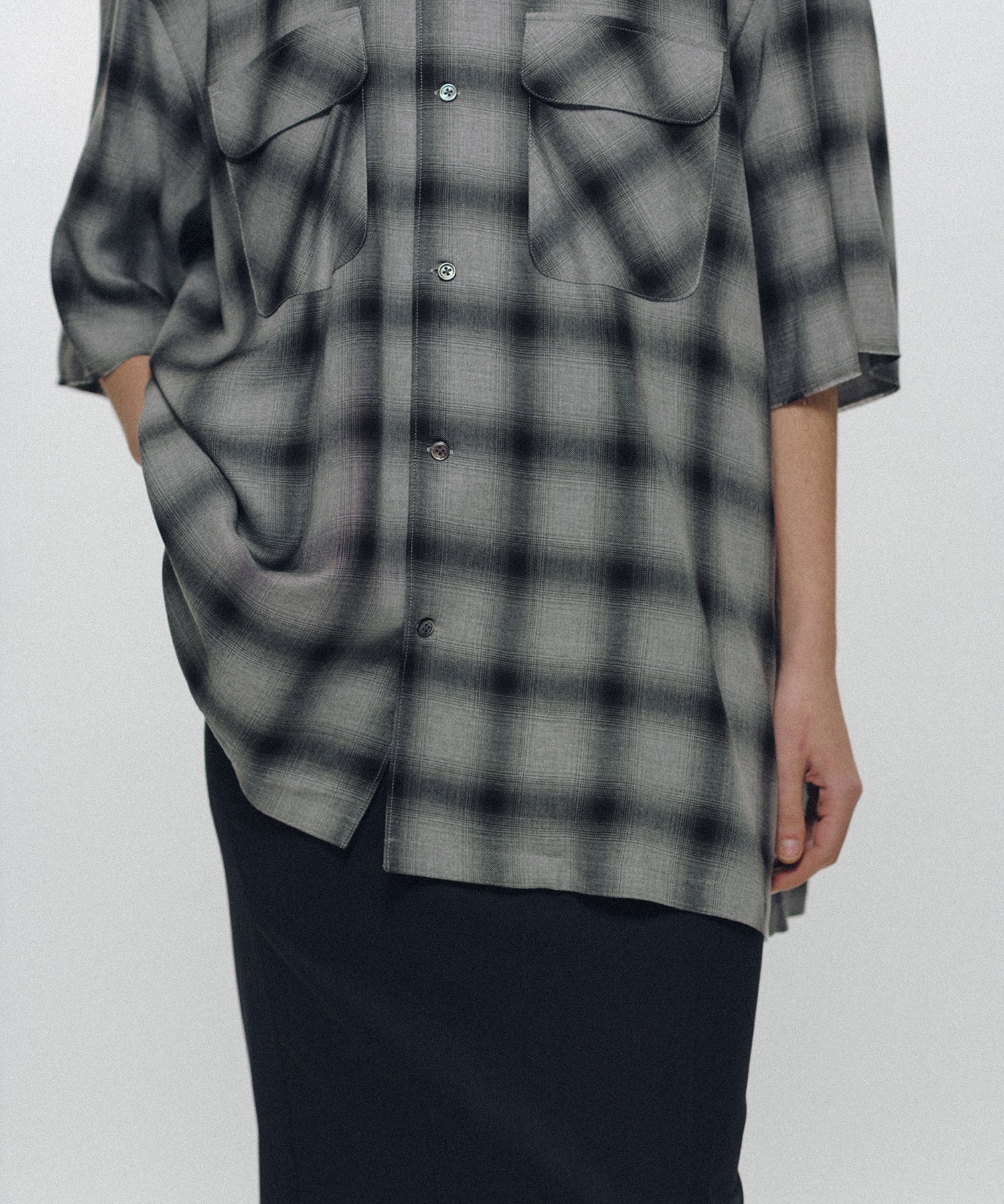 Imitation Long Collar Shirt