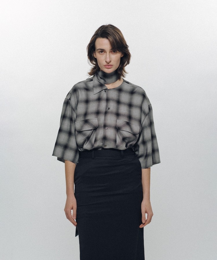 Imitation Long Collar Shirt