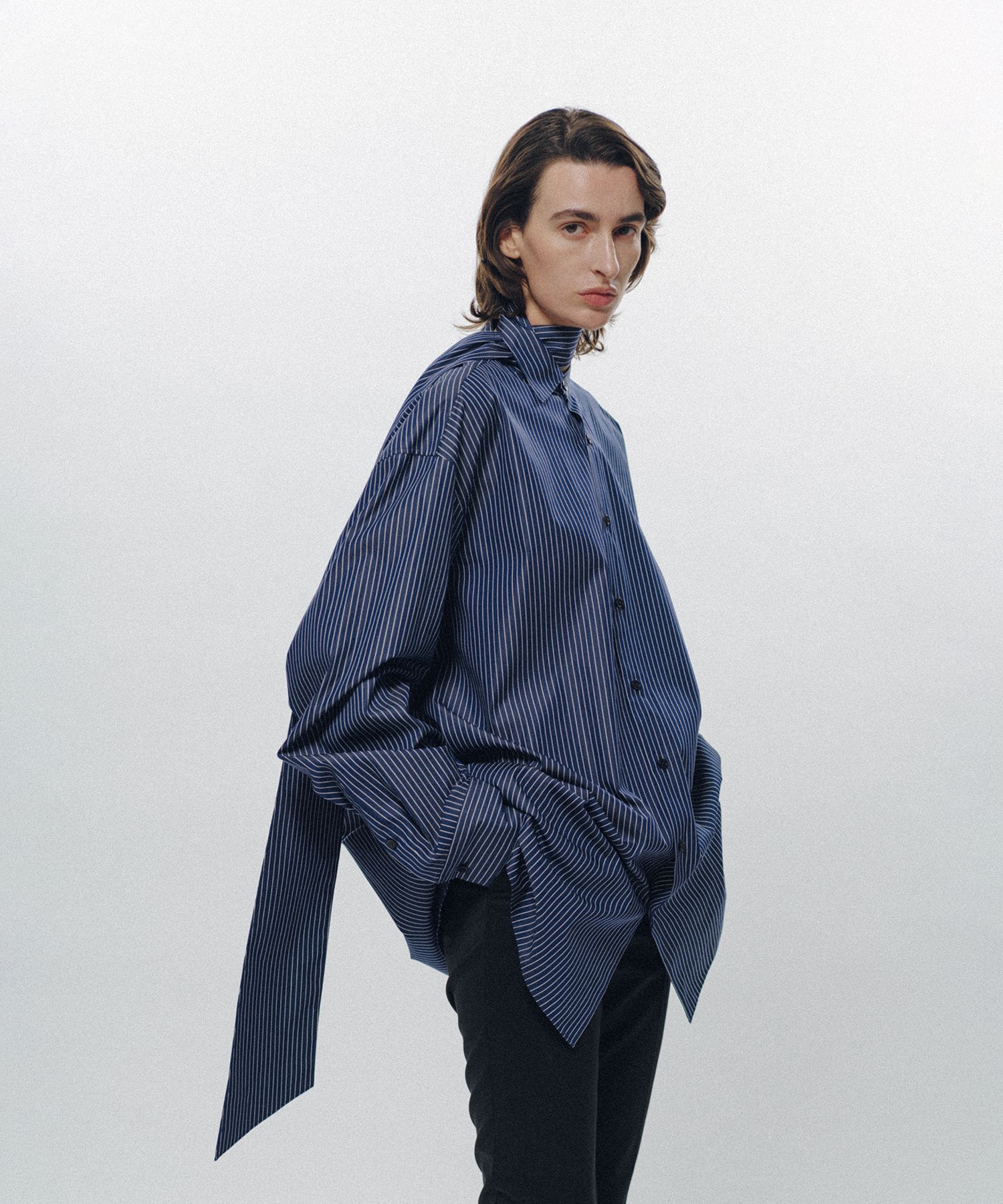 Oversized Long Collar Shirt