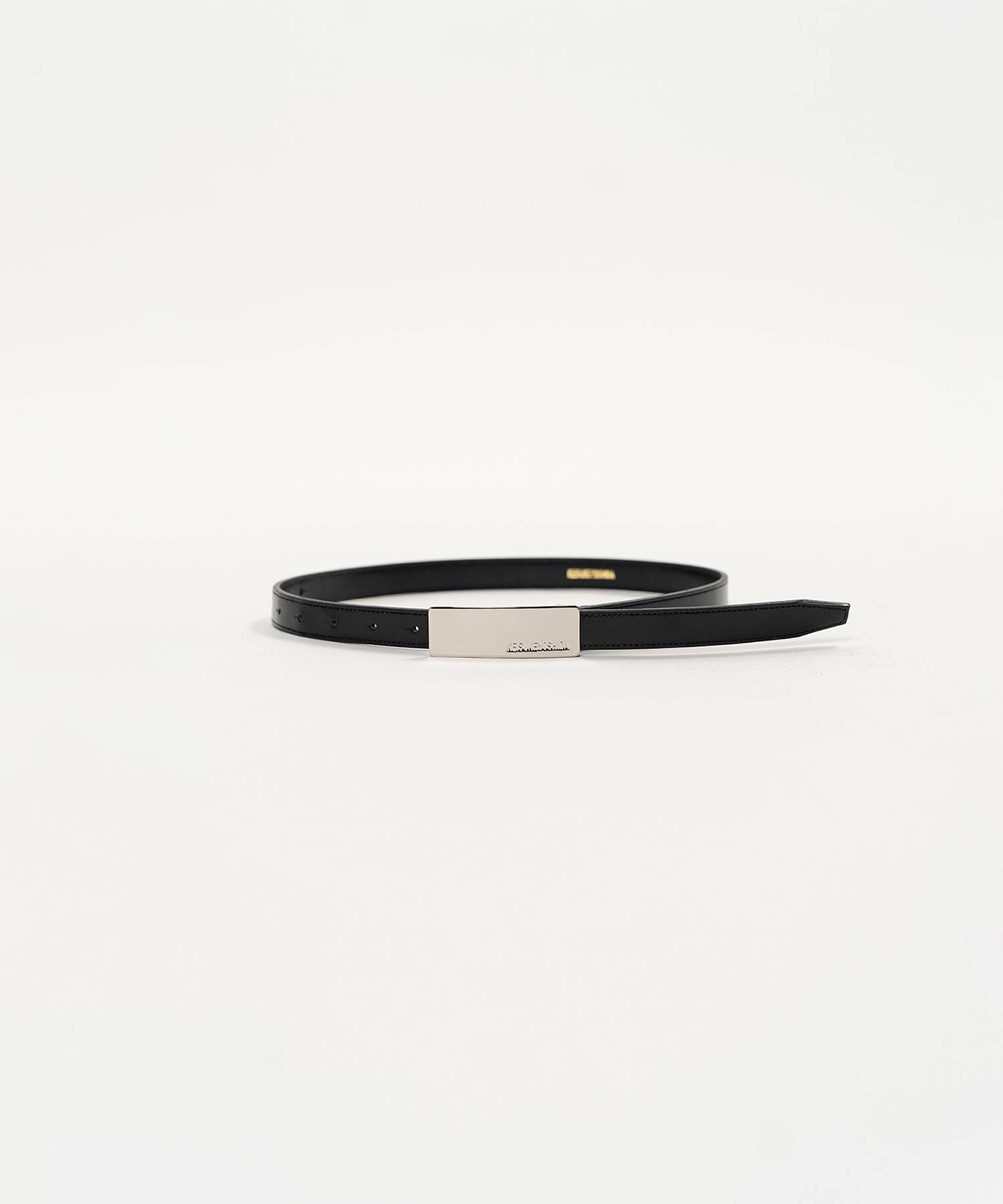 Square Metal Buckle Belt Black