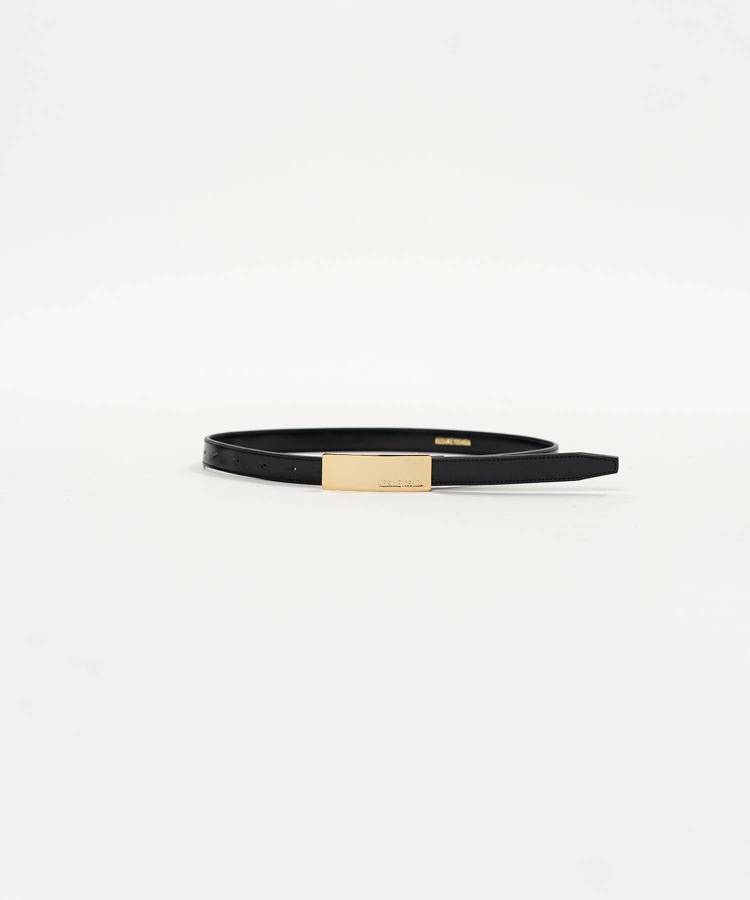 Square Metal Buckle Belt Black