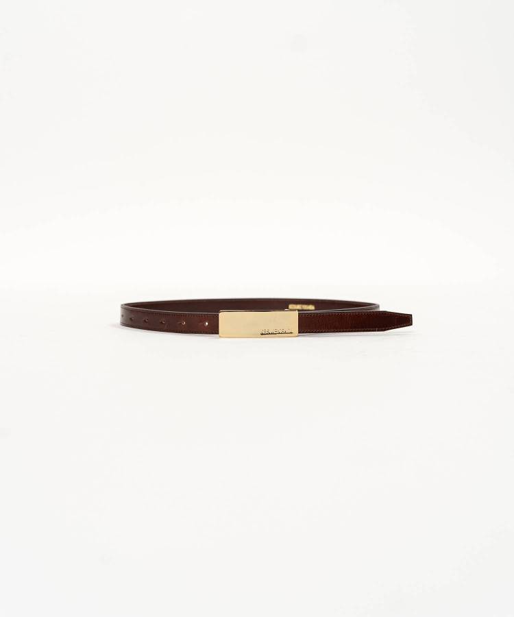 Square Metal Buckle Belt Brown