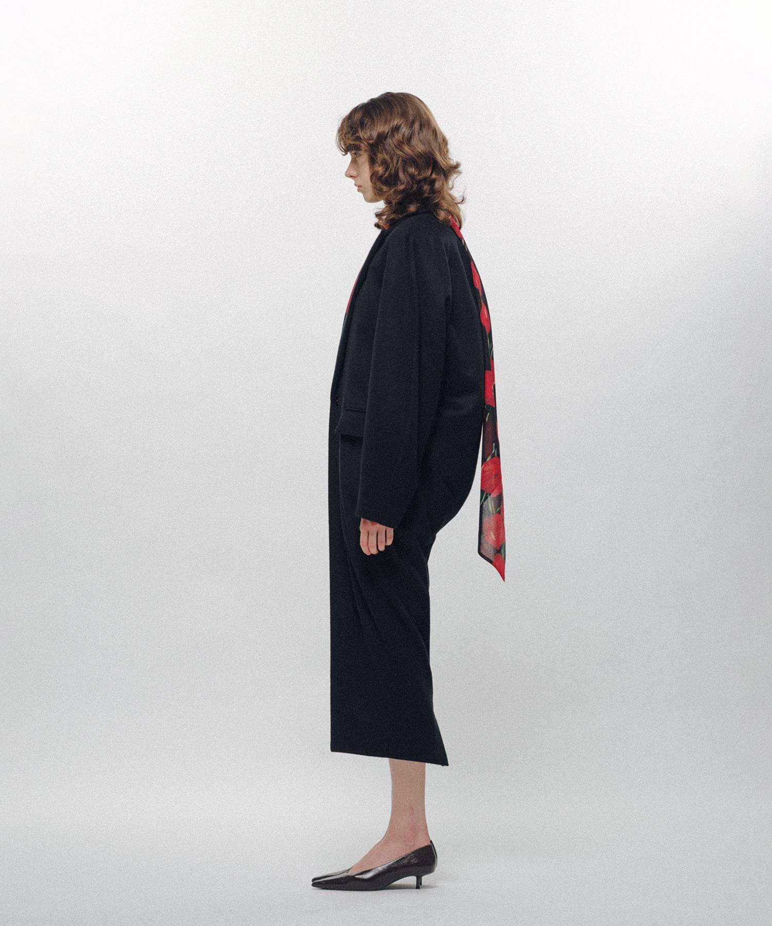 Cocoon-Shaped Chesterfield Coat