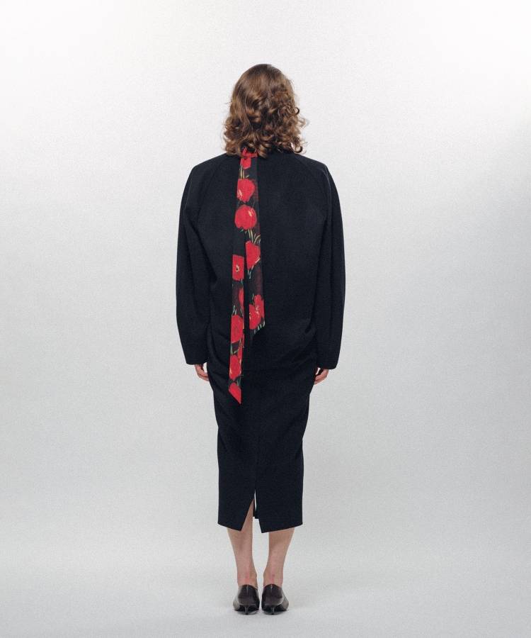 Cocoon-Shaped Chesterfield Coat
