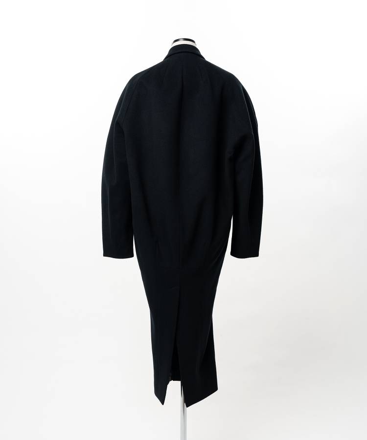 Cocoon-Shaped Chesterfield Coat