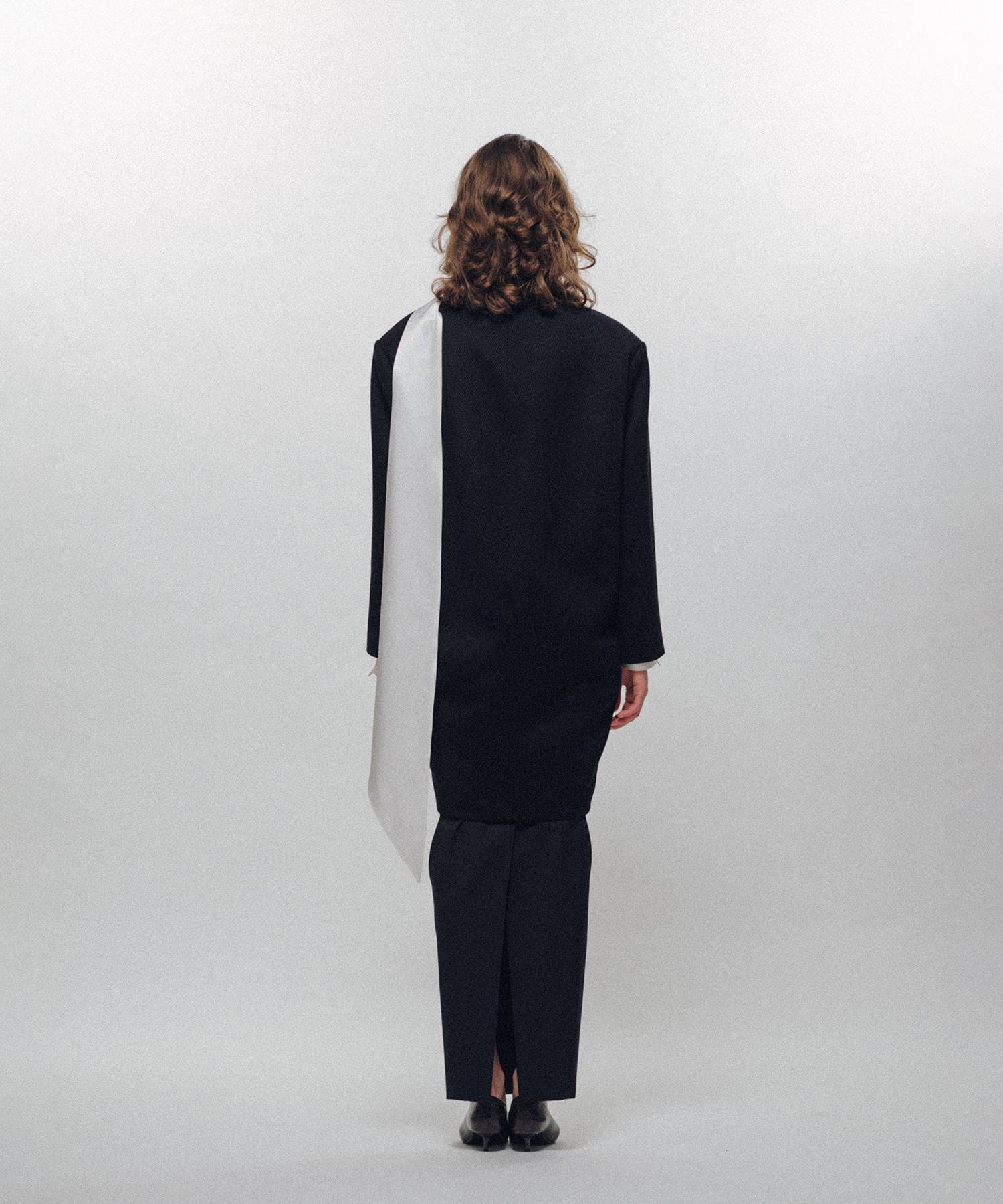 Cocoon-Shaped Short Coat