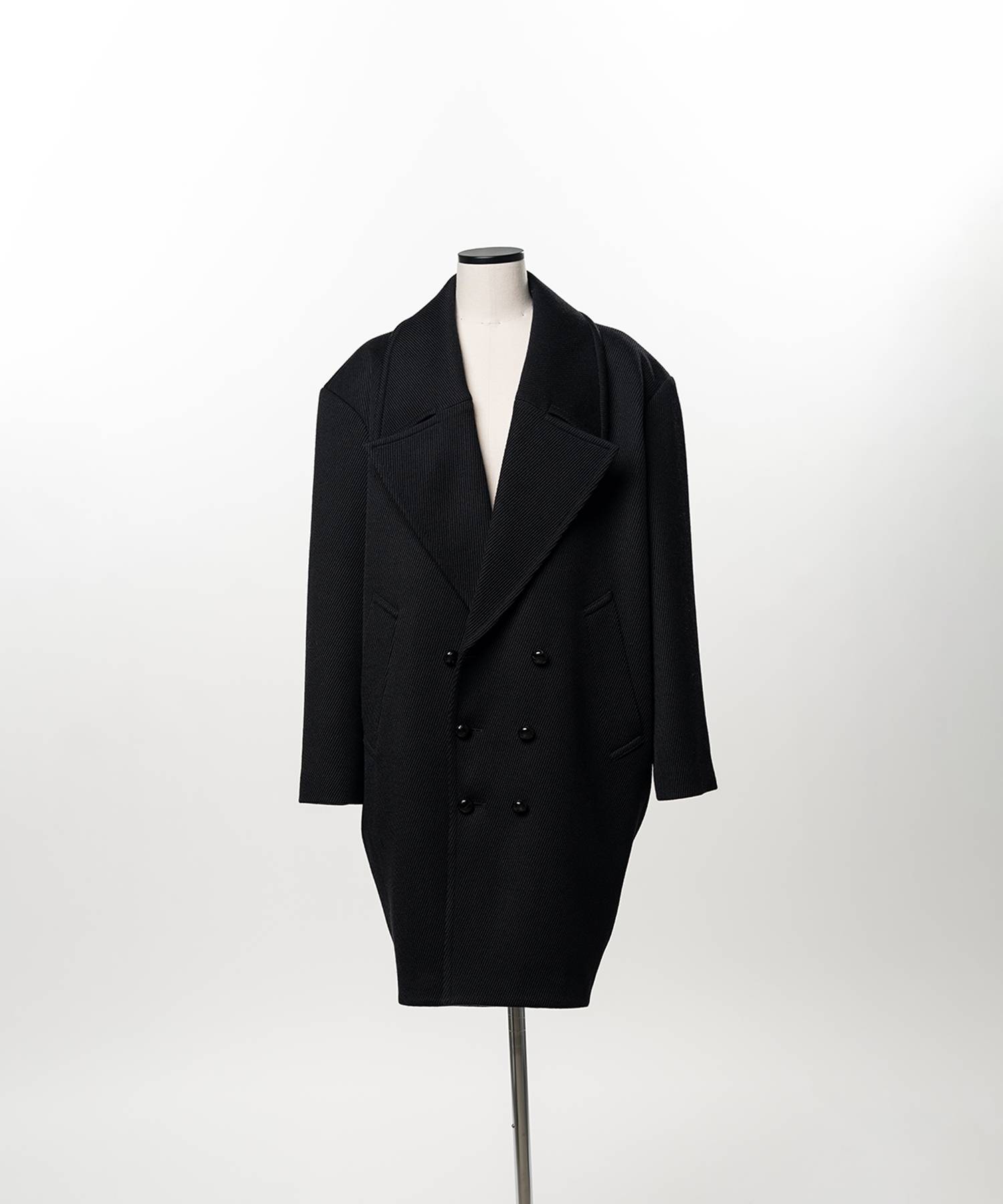 Cocoon-Shaped Short Coat