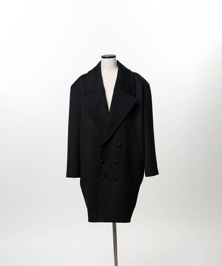 Cocoon-Shaped Short Coat