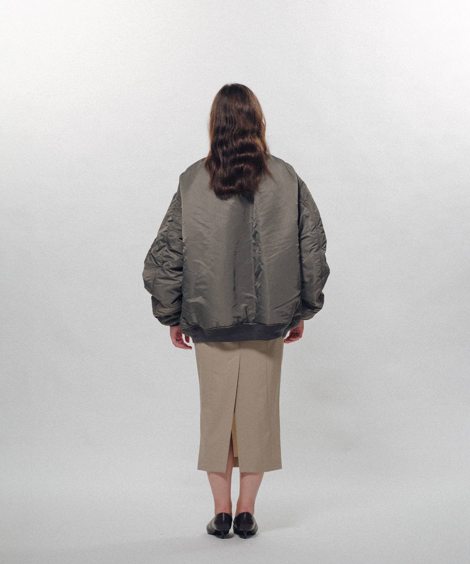 Heavy Nylon Twill Bomber Jacket