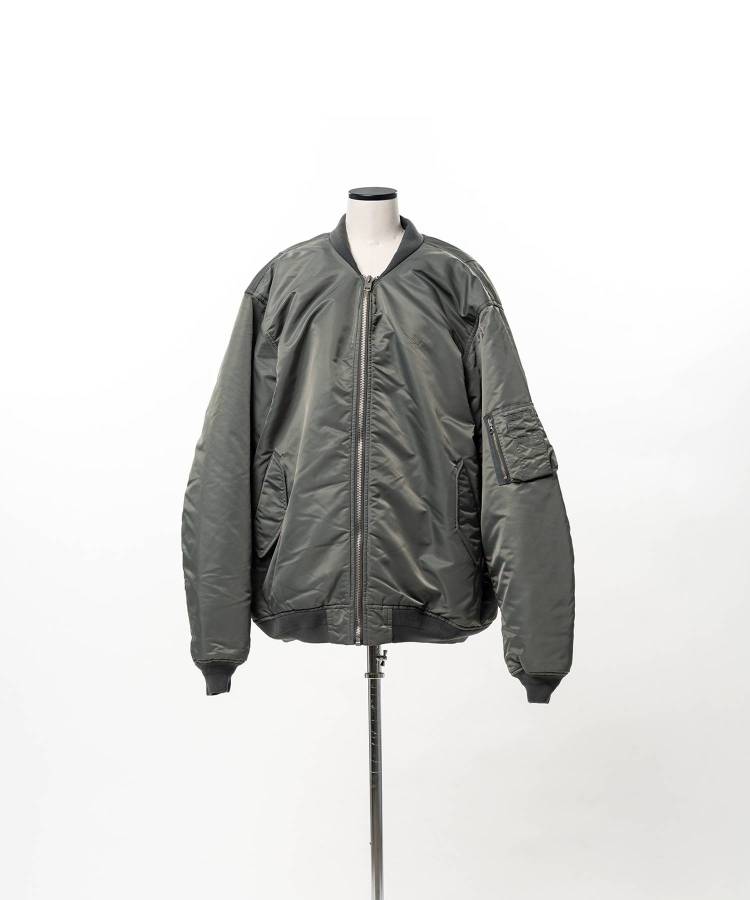 Heavy Nylon Twill Bomber Jacket
