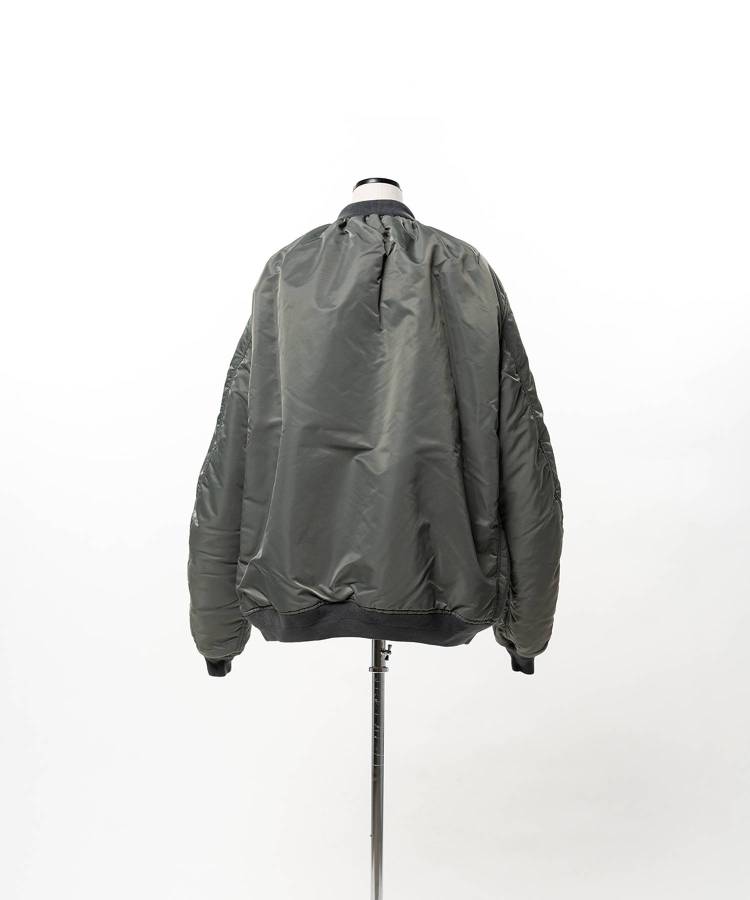 Heavy Nylon Twill Bomber Jacket