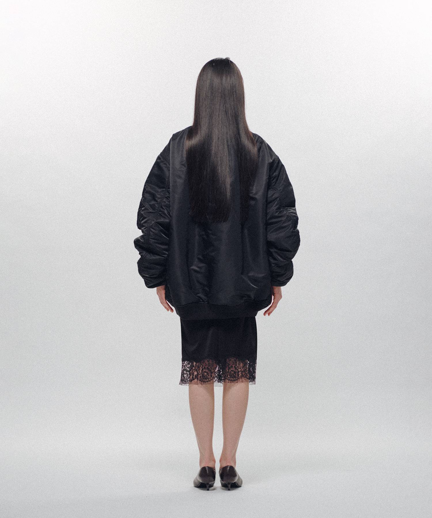 Heavy Nylon Twill Bomber Jacket