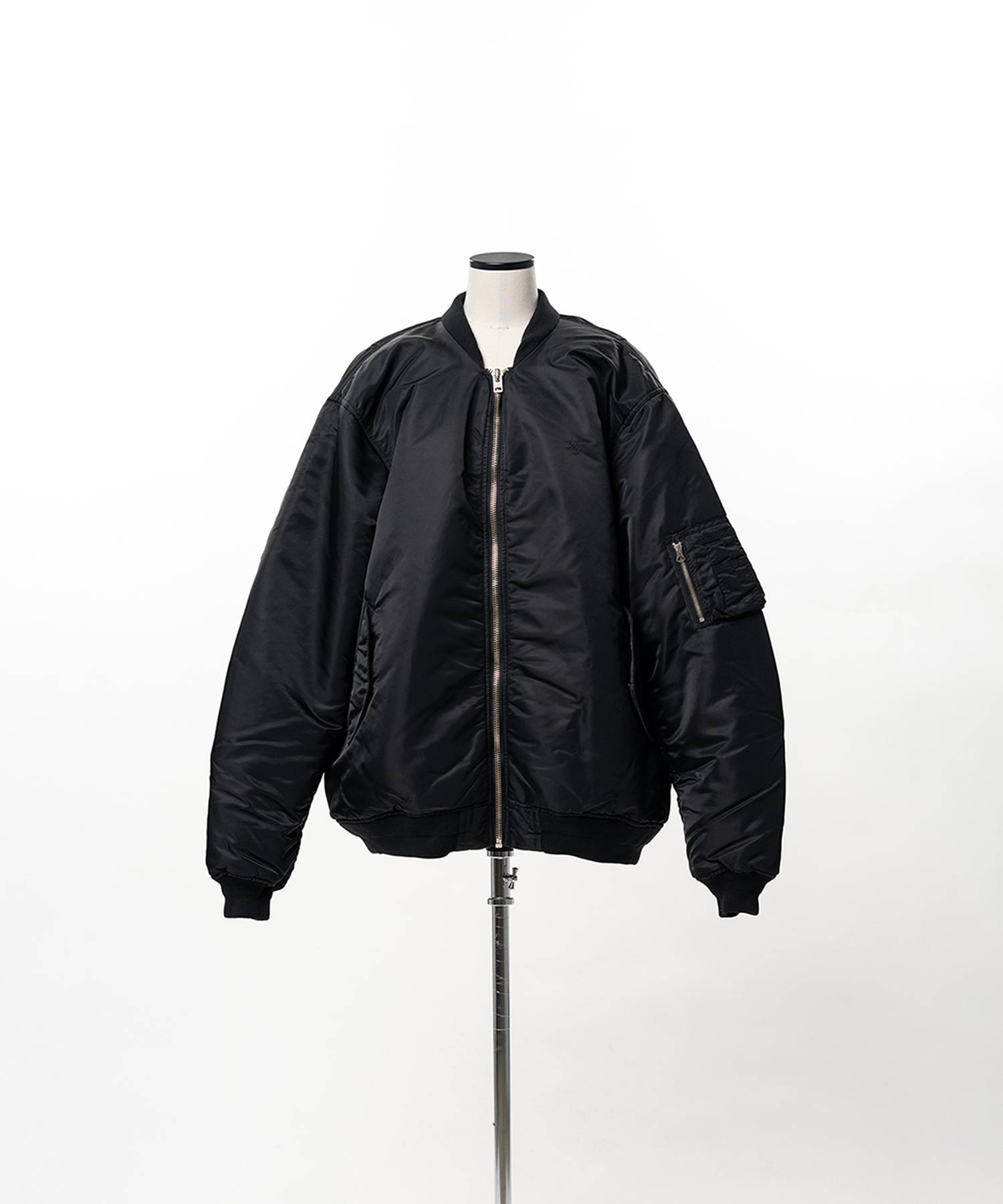 Heavy Nylon Twill Bomber Jacket