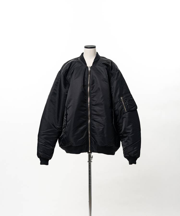 Heavy Nylon Twill Bomber Jacket