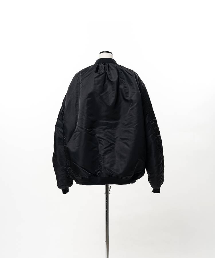 Heavy Nylon Twill Bomber Jacket