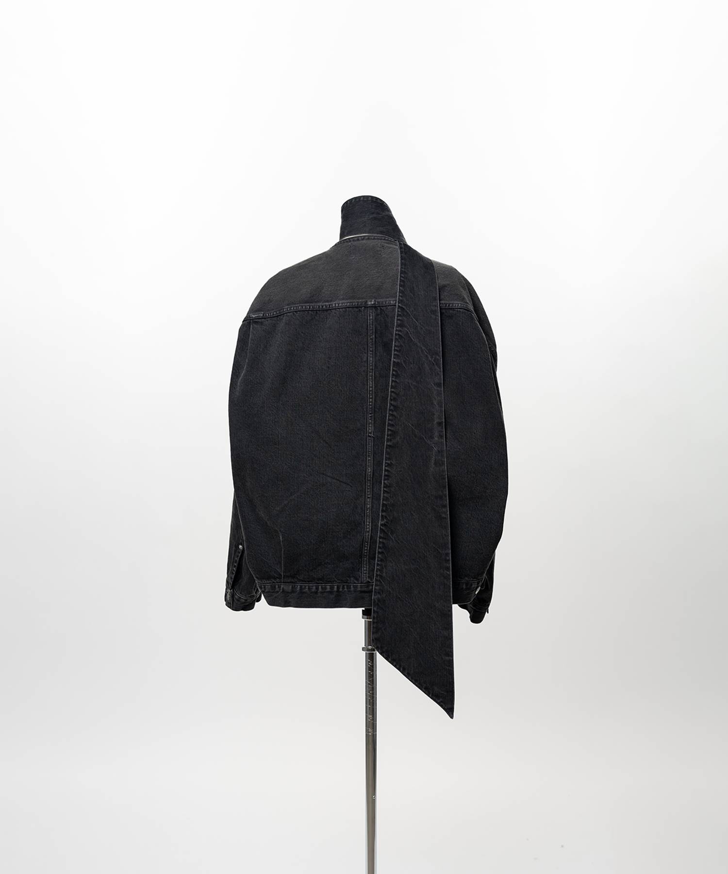 Denim Long Collar Jacket