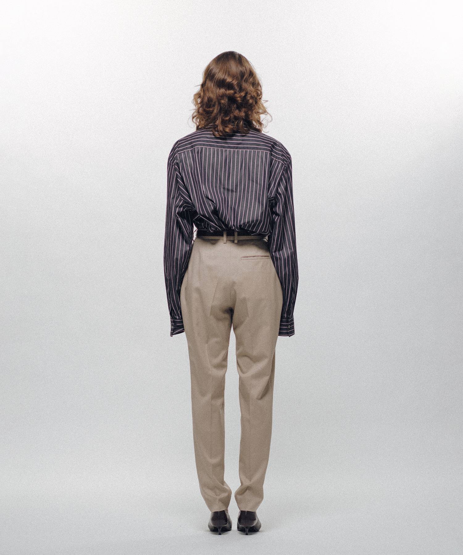 Pleated Tapered Trousers