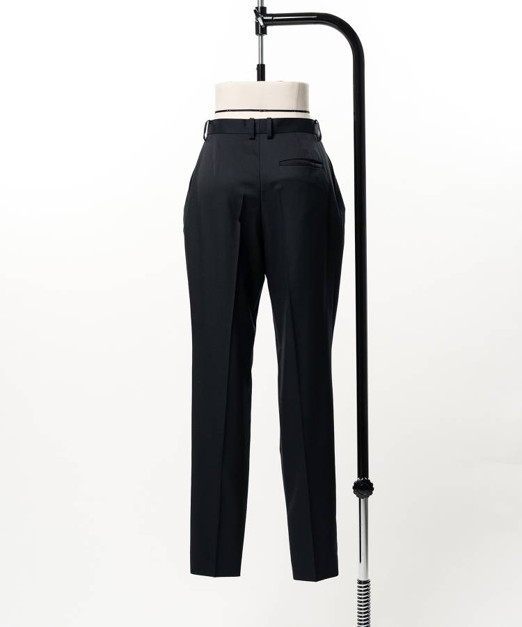 Pleated Tapered Trousers