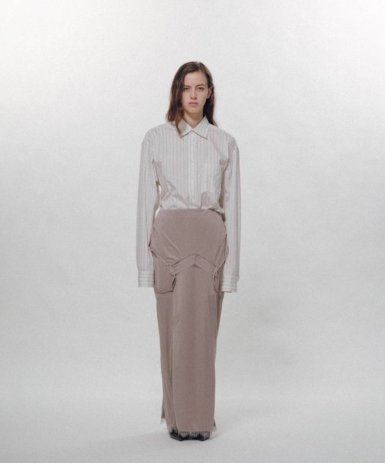 Drooping Slip Maxi Skirt