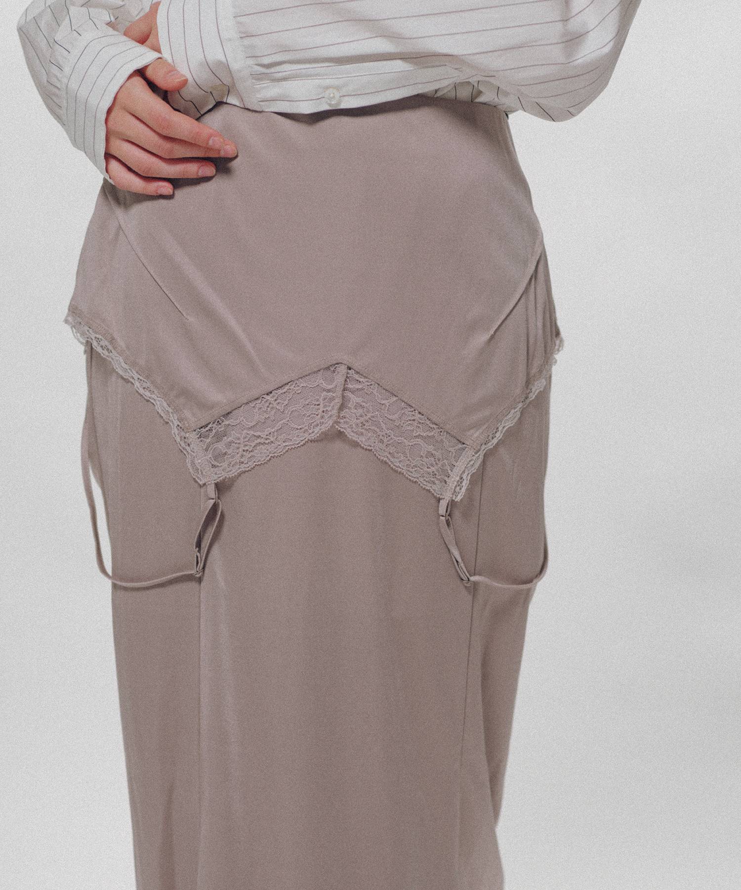 Drooping Slip Maxi Skirt