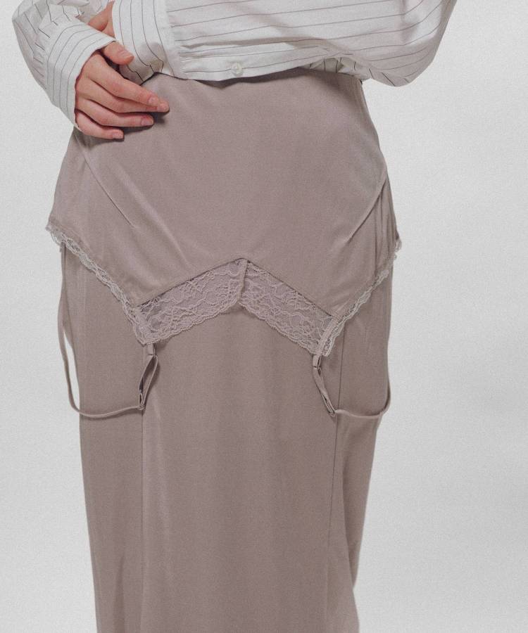 Drooping Slip Maxi Skirt