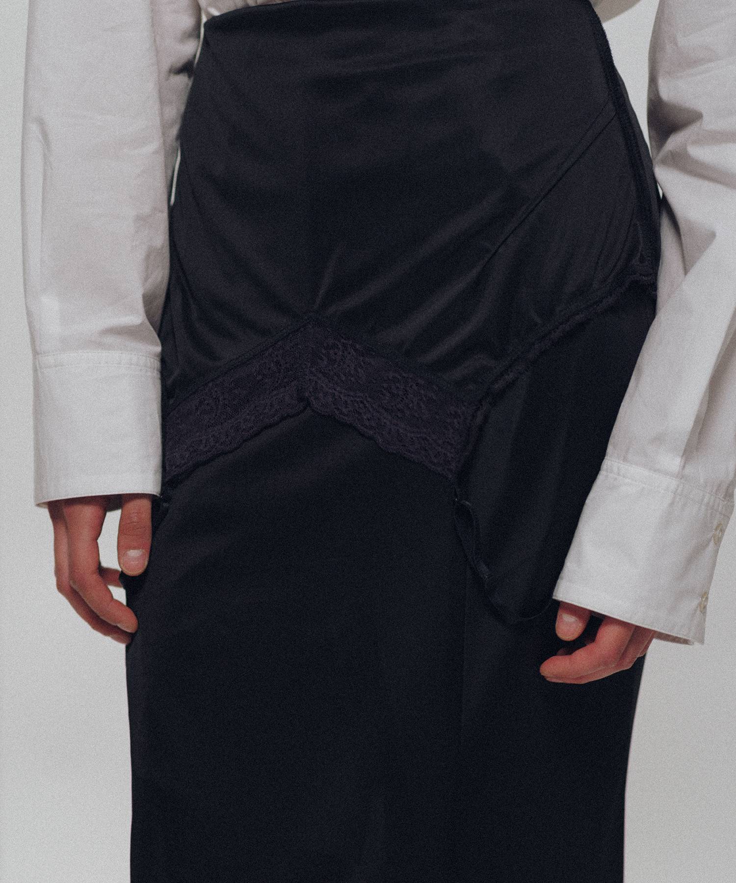 Drooping Slip Maxi Skirt