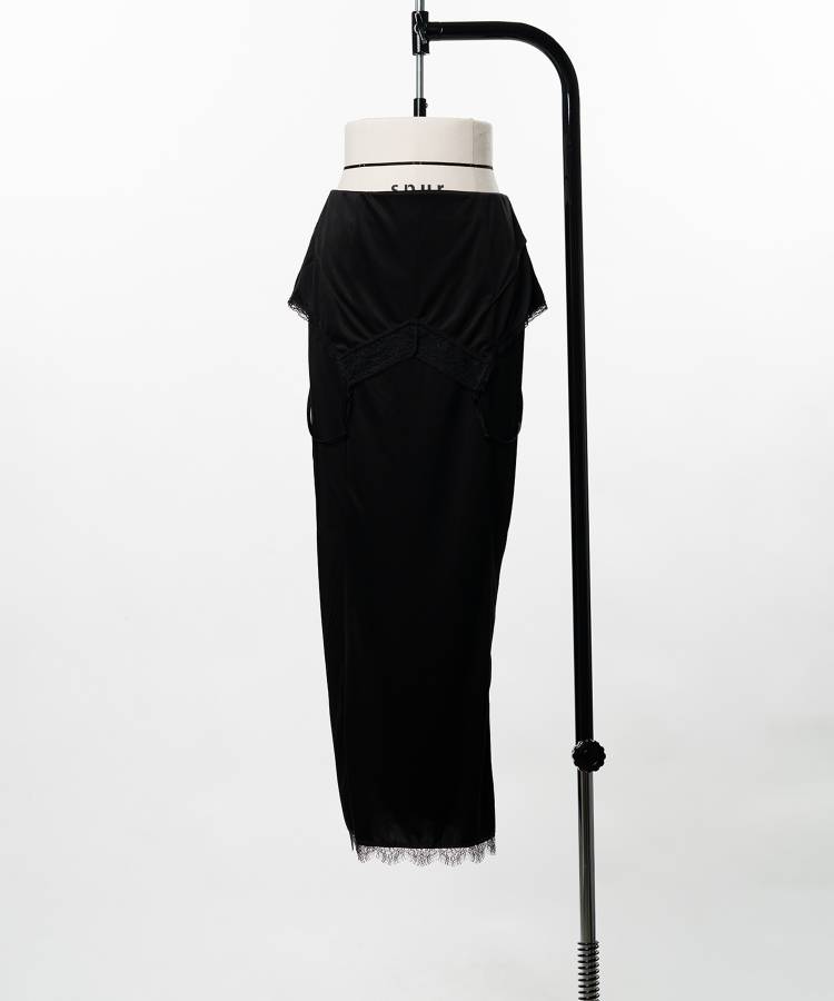 Drooping Slip Maxi Skirt