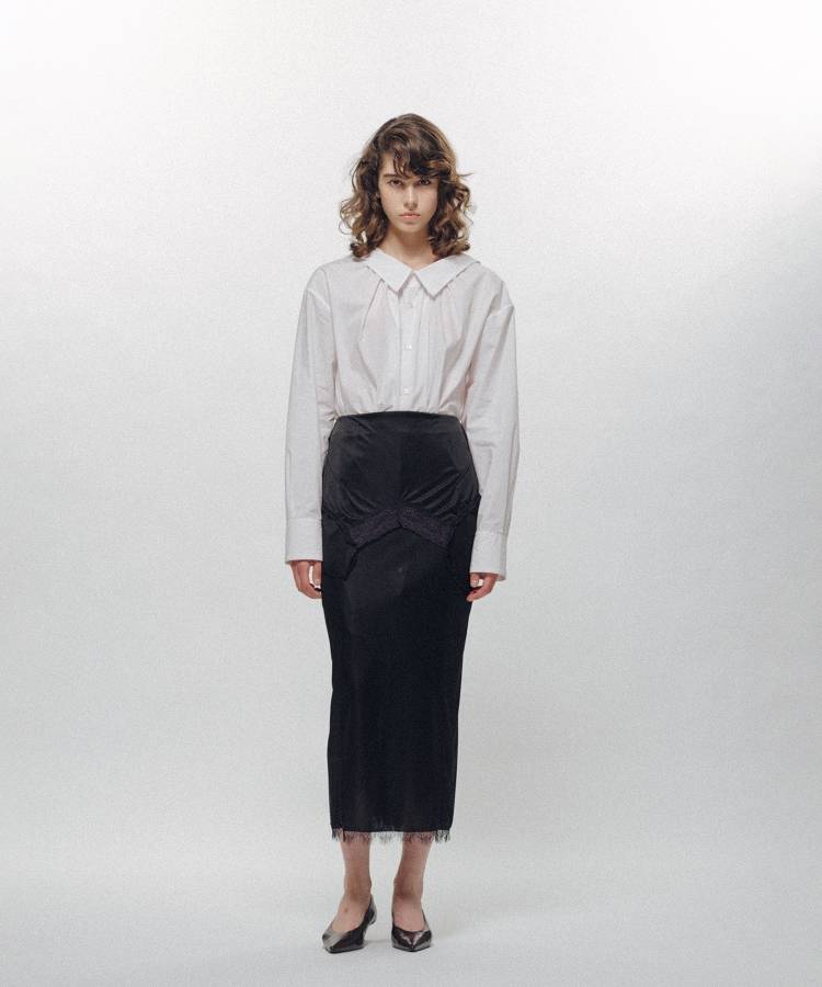Drooping Slip Maxi Skirt