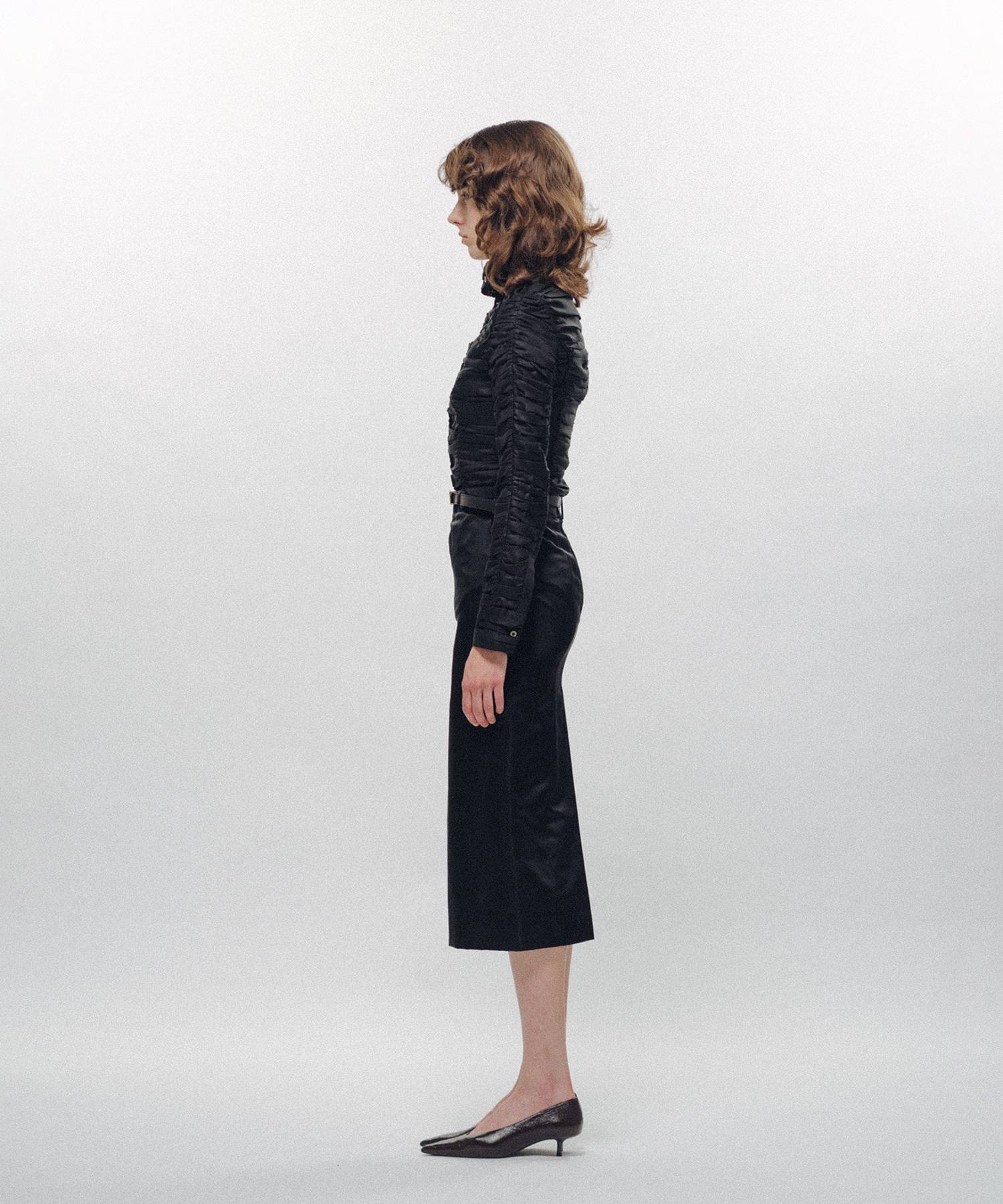 All-Over Ruched Shirt