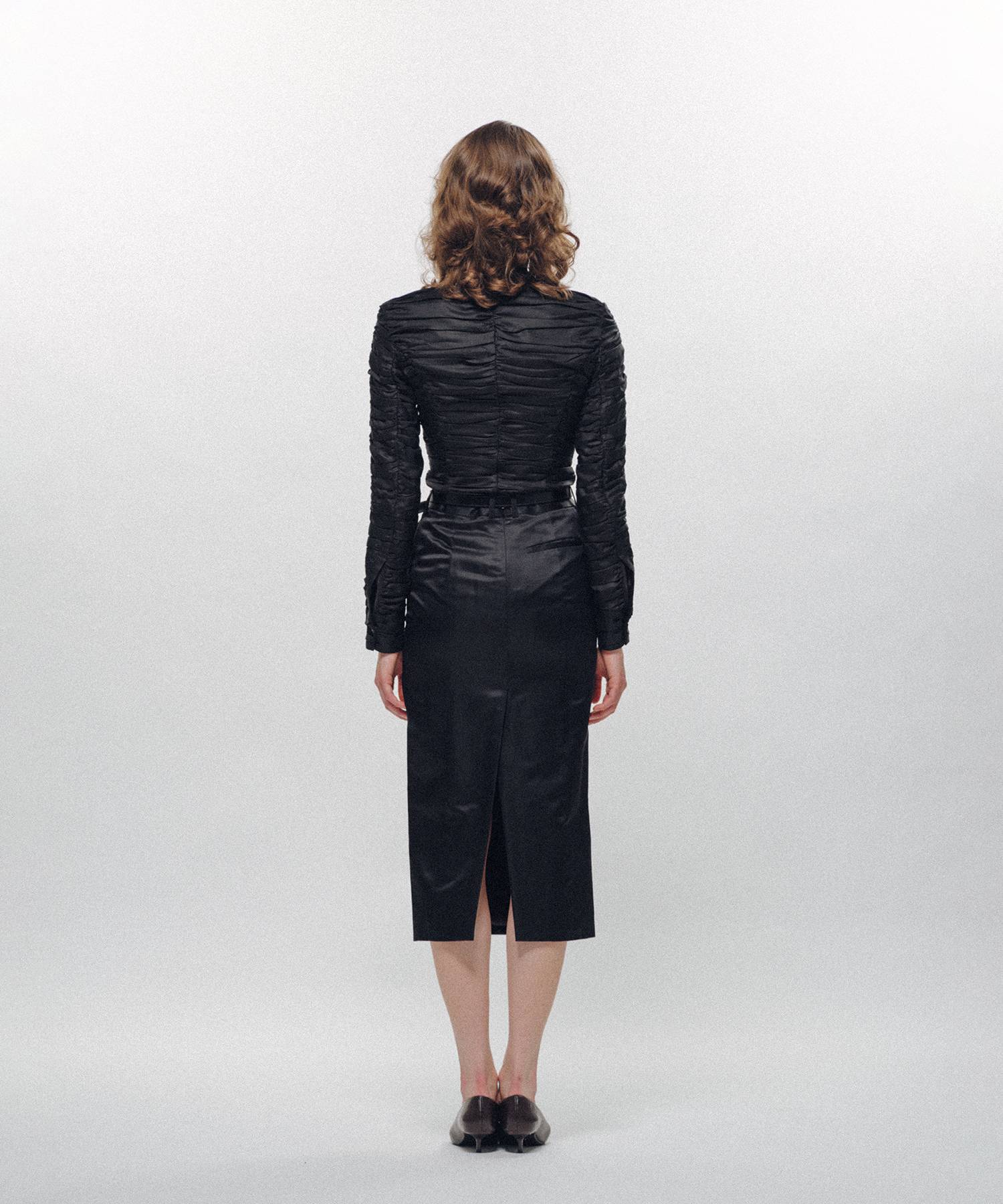 All-Over Ruched Shirt