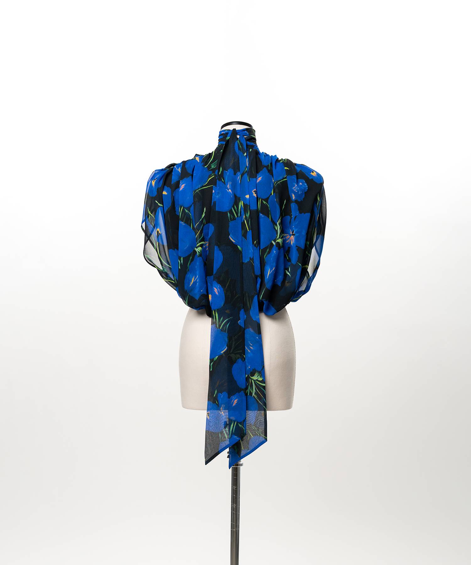 Balloon Hem Pleated Top