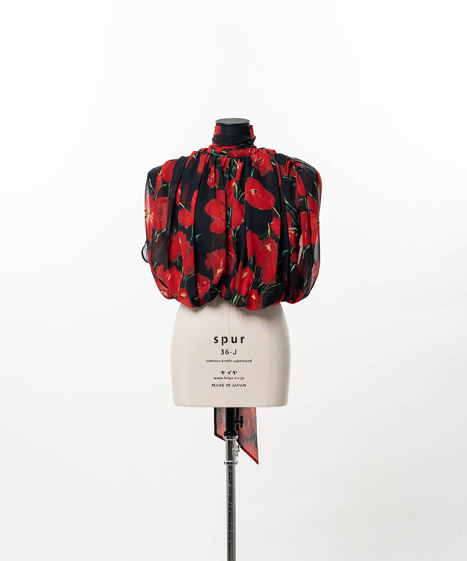 Balloon Hem Pleated Top