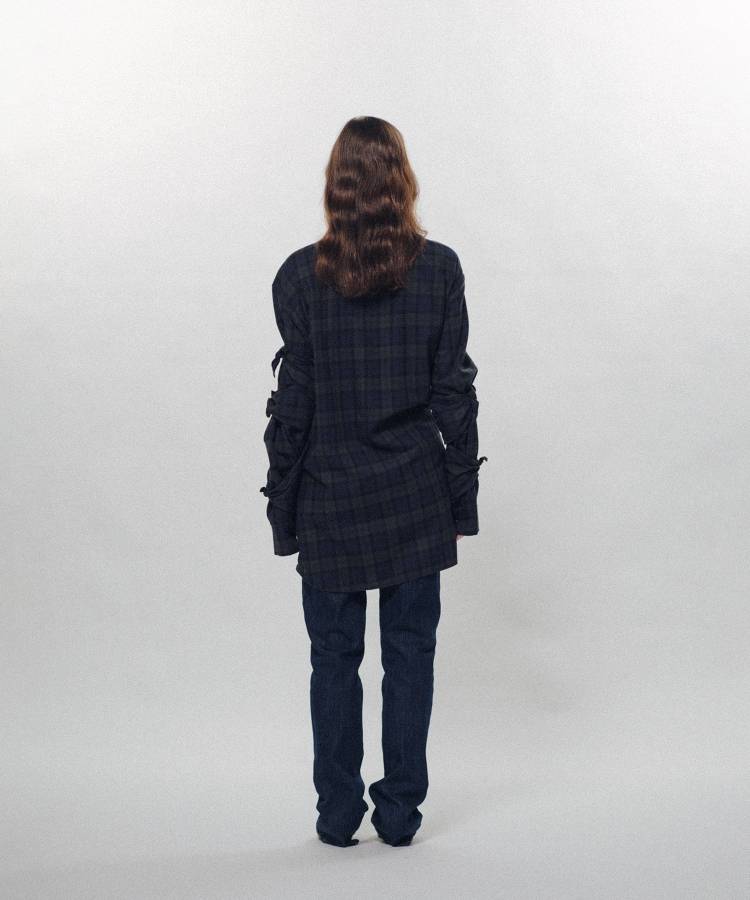 Check Ribbon Shirt