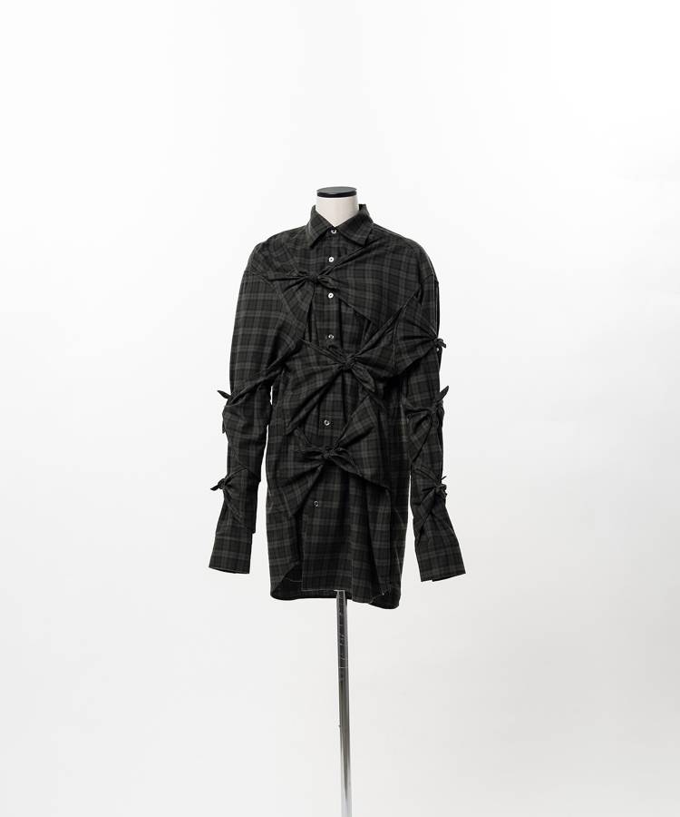 Check Ribbon Shirt