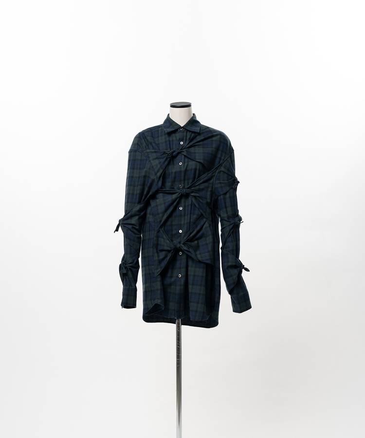 Check Ribbon Shirt