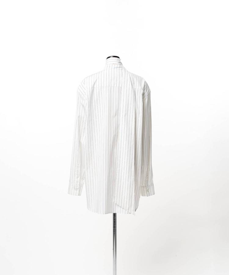 Stripe Long Collar Shirt