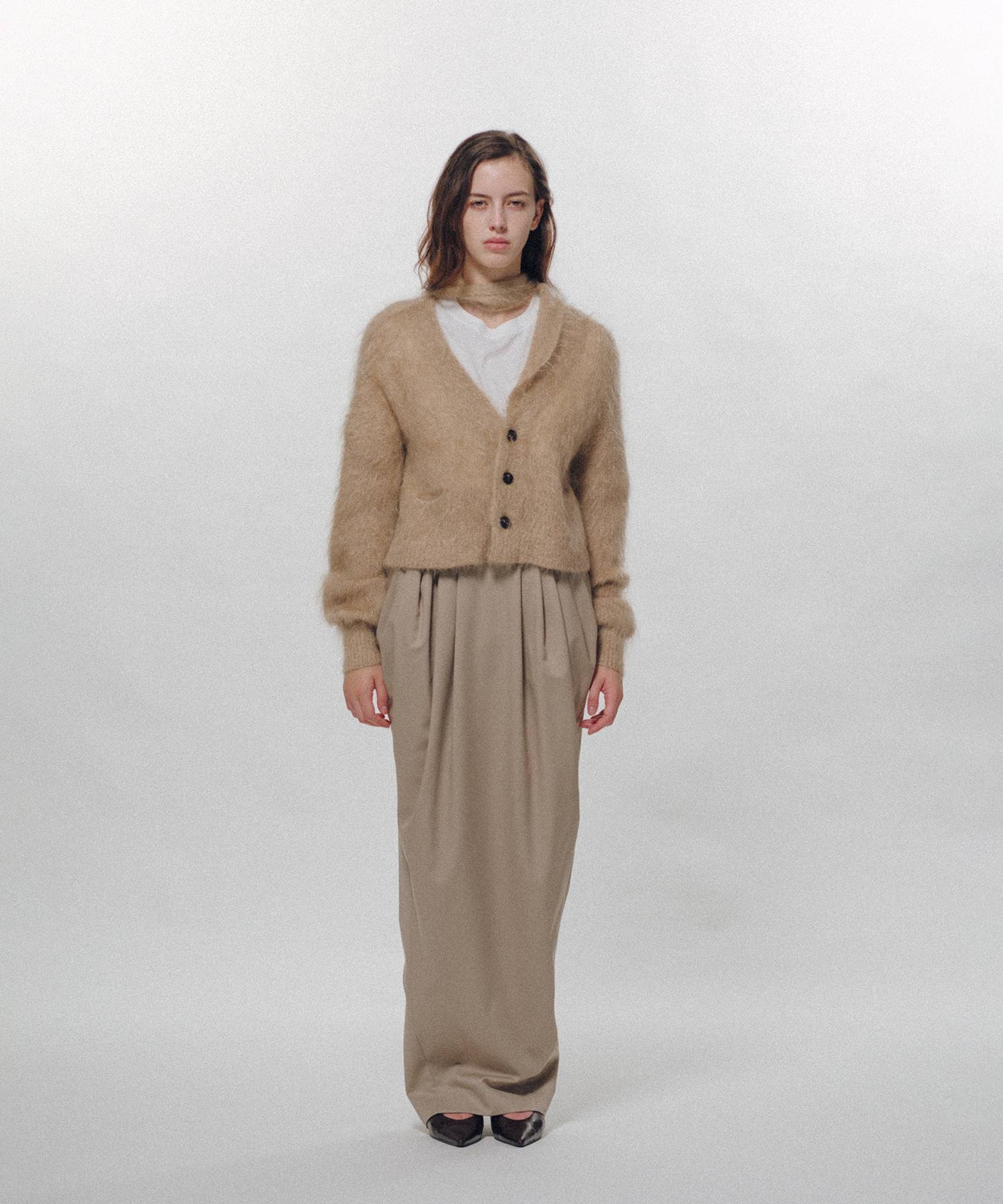 Mohair Knit Cardigan Cropped