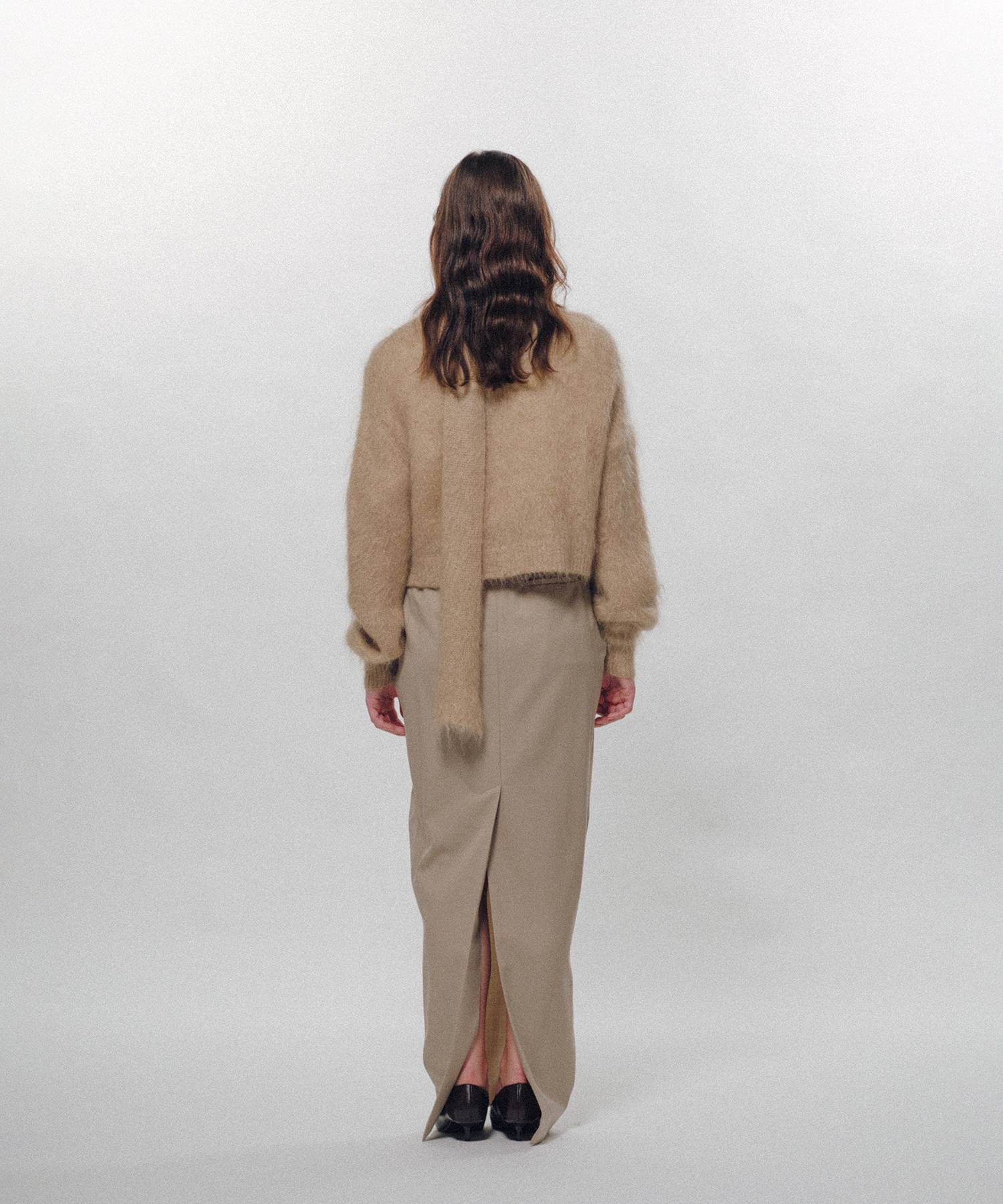 Mohair Knit Cardigan Cropped