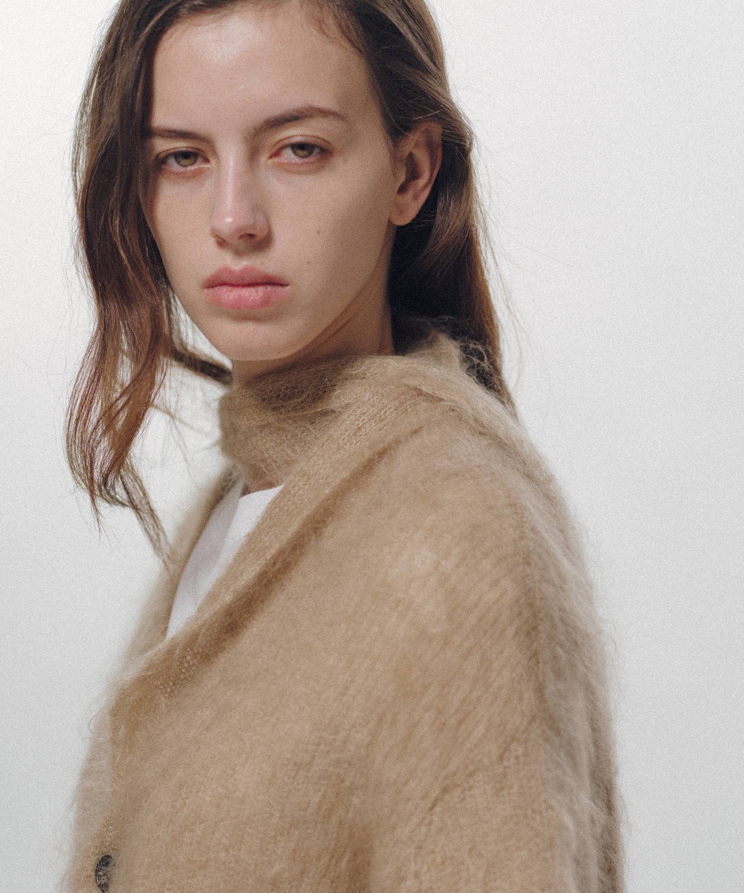 Mohair Knit Cardigan Cropped